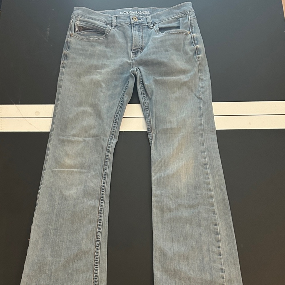 Cody James Men's Light Blue Bootcut Jeans